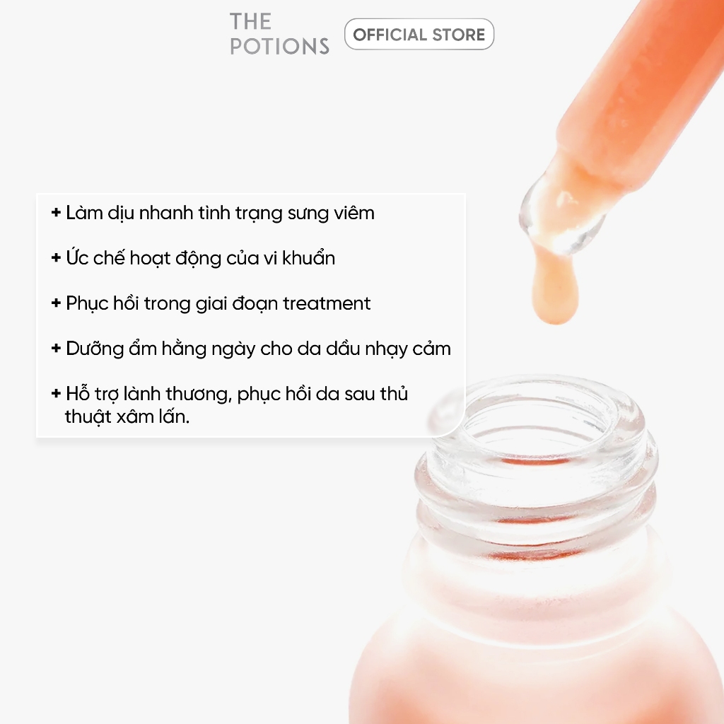 Serum Kiểm Soát Bã Nhờn Serum Kẽm Làm Dịu Và Giảm Kích Ứng Da THE POTIONS CALAMINE AMPOULE 20ML