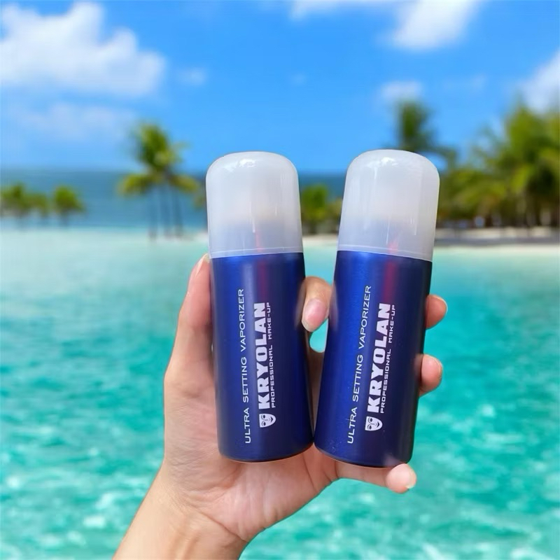 Xịt khoáng giữ nền Kryolan – khóa nền lâu trôi, cấp ẩm mịn da, kiềm dầu, giữ makeup bền màu cả ngày.