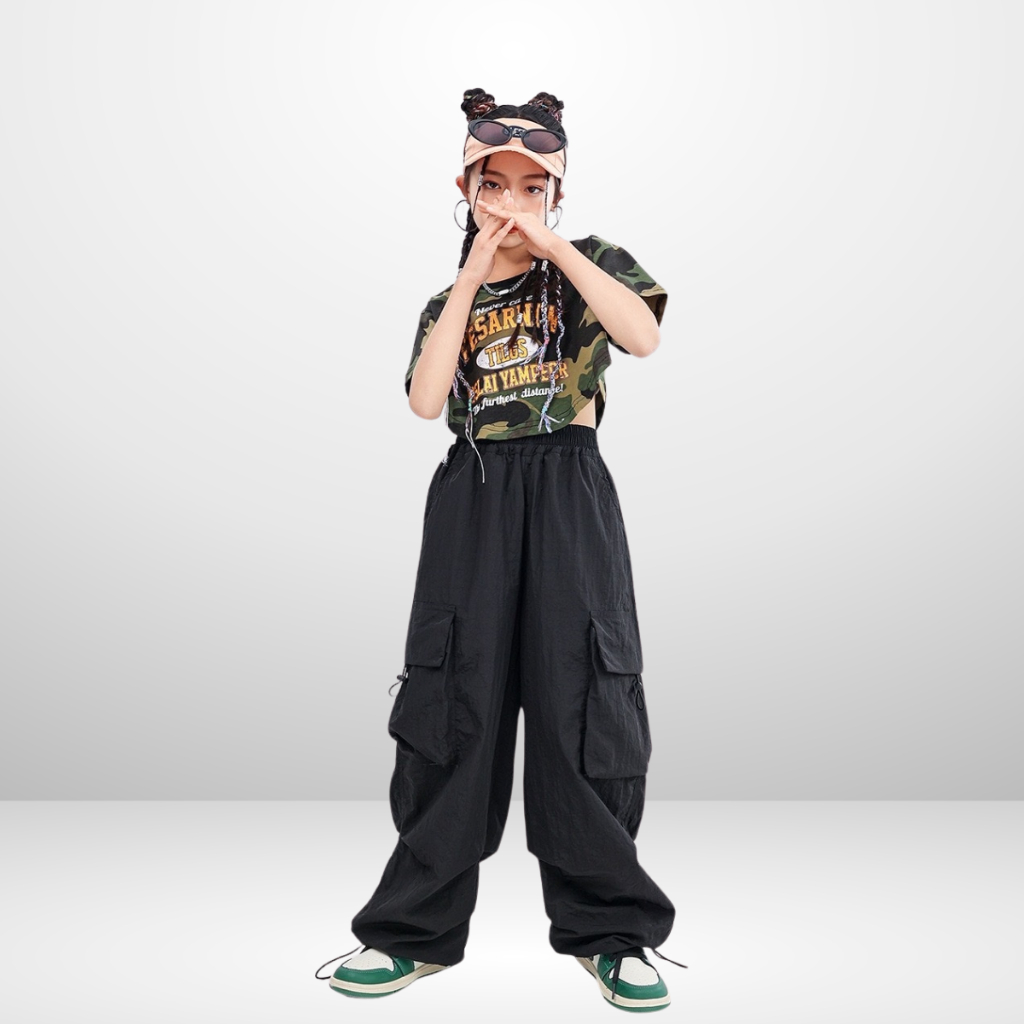 Quần ống rộng Phong Cách hip hop Đường Phố Cho Bé Trai, Bé Gái | JJ Kids Fashion