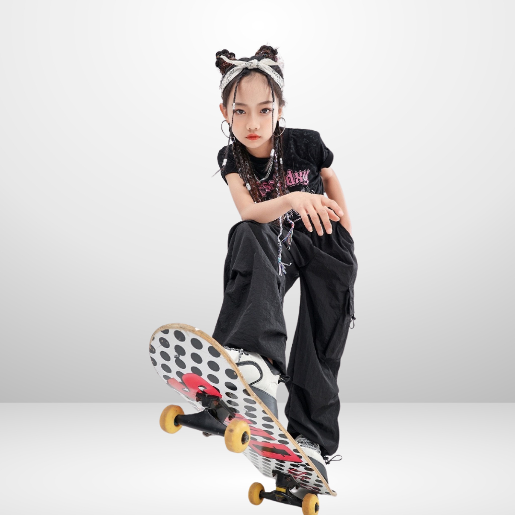 Quần ống rộng Phong Cách hip hop Đường Phố Cho Bé Trai, Bé Gái | JJ Kids Fashion