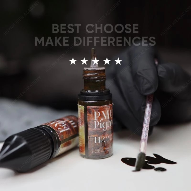 Mực H huỳnh hiển mẫu mới, giữ và bám màu - PMU Pigment