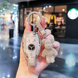 (3 Nút) Ốp Bảo Vệ Chìa khoá Mercides BZ Dòng  C class, E class, GLK, GLC200 ,GLC250 , GLC300 , ML C200 C250 C300....