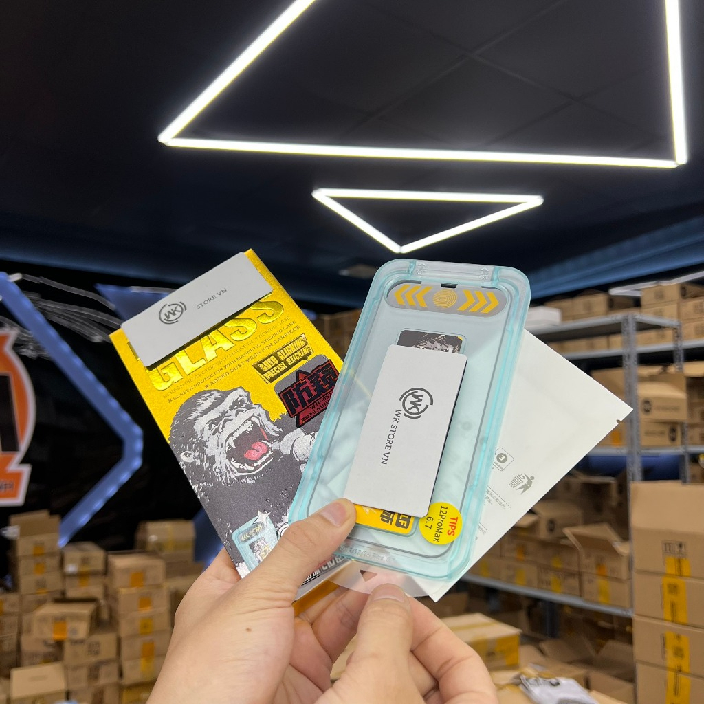 Kính cường lực có khung trợ dán trong WTP 034 chống trộm WTP 057 IPhone 11 12 13 14 15 16 17Promax
