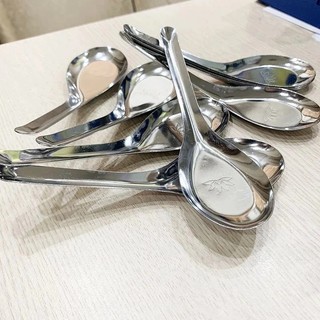 Set 10 Thìa Ăn Phở, Súp- Thìa Ăn Cơm Bằng Inox Tiện Dụng