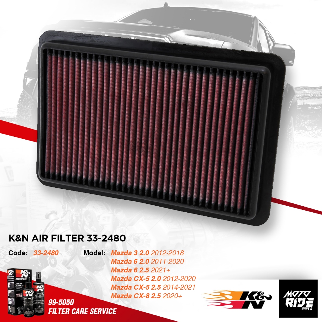 K&N E-1992 Voitures Filtre à air de Remplacement, Lavable et Réutilisable