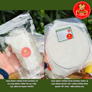 COMBO TẾT ĐOÀN VIÊN Bánh Tráng Phơi Sương TIGER FOOD đi kèm sốt muối béo + tóp mỡ + muối ruốc hành phi + sốt tắc chua ng