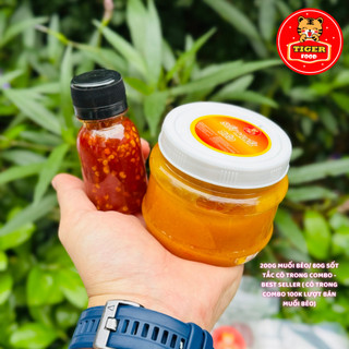 COMBO TẾT ĐOÀN VIÊN Bánh Tráng Phơi Sương TIGER FOOD đi kèm sốt muối béo + tóp mỡ + muối ruốc hành phi + sốt tắc chua ng