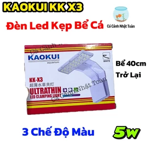 ĐÈN LED KẸP MINI CHO BỂ CÁ CẢNH KAOKUI X3 (3 CHẾ ĐỘ MÀU)