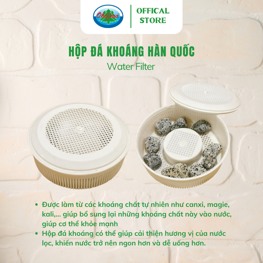 Ảnh Hộp Đá Khoáng Ohiama Water Filter Hàn Quốc - Phụ Kiện, Linh Kiện Thay Thế Bình Lọc Nước Chính Hãng 2