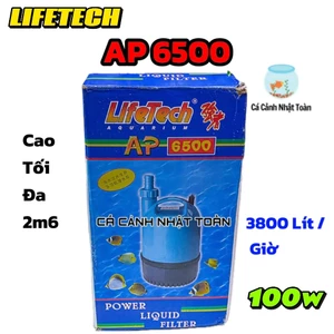 MÁY BƠM NƯỚC HỒ CÁ LIFETECH AP 6500 100W 2M6 3800L/H