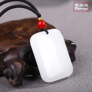 Vô sự bài mặt dây chuyền dành cho nam nữ ngọc hòa điền