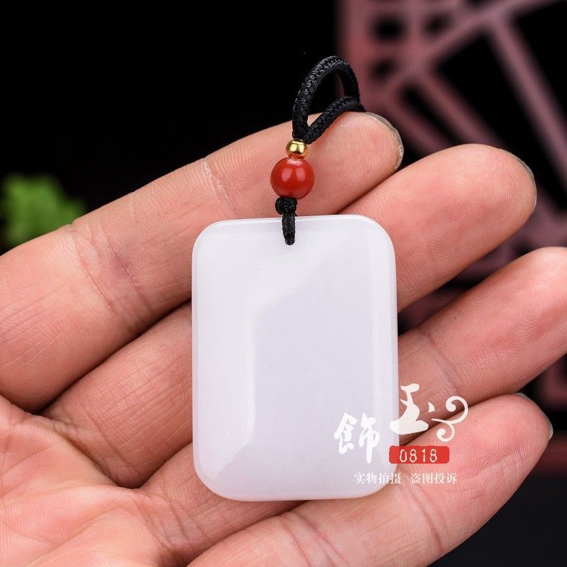 Vô sự bài mặt dây chuyền dành cho nam nữ ngọc hòa điền
