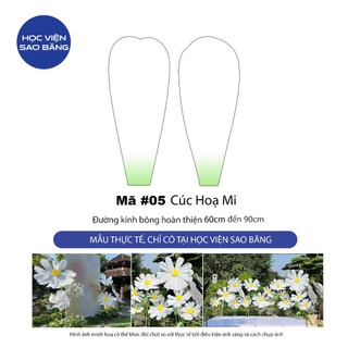 Set cánh hoa hoạ mi cắt sẵn và phụ kiện làm 1 bông