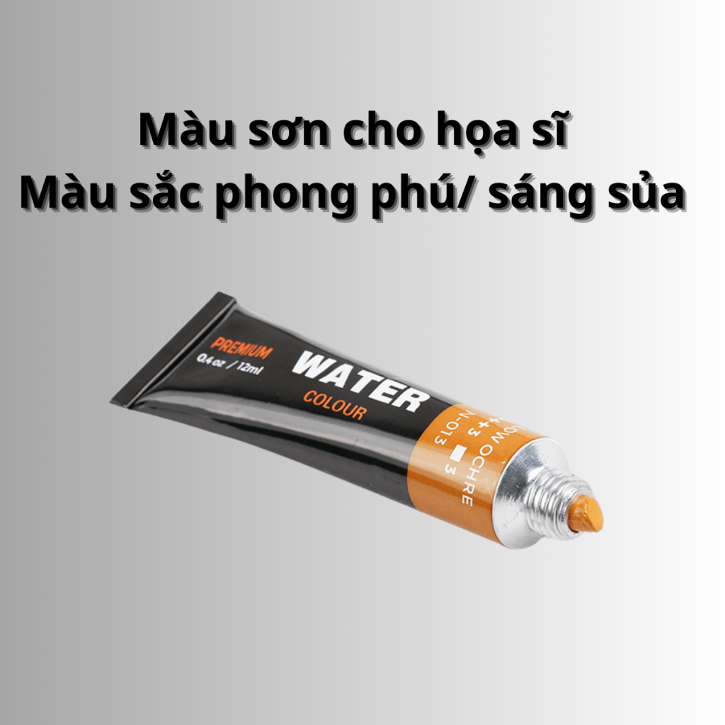 Tặng giấy irovy 300gsm Bộ 12 ĐẾN 24 màu acrylic 12ml không độc hại nhiều màu sắc thỏa sức sáng tạo