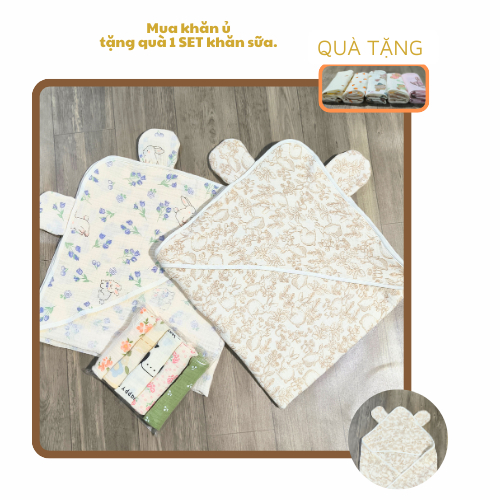 Khăn Ủ 4 lớp Cho Bé Xô Muslin Loại 1 - Mềm Mịn, An Toàn Cho Làn Da Nhạy Cảm