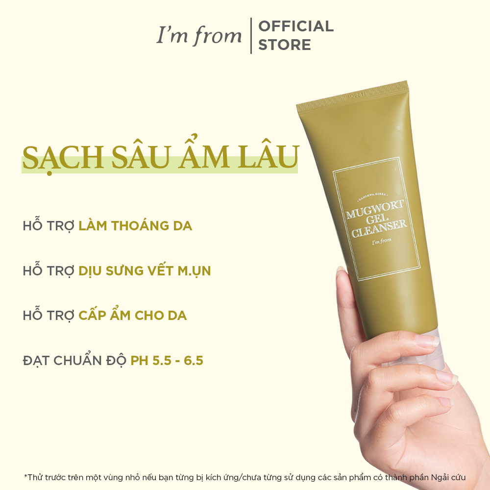 Ảnh Combo 2 Sữa rửa mặt sạch sâu, dịu nhẹ cho da dầu, da mụn, da nhạy cảm I'm from Mugwort Gel Cleanser 150ml 1