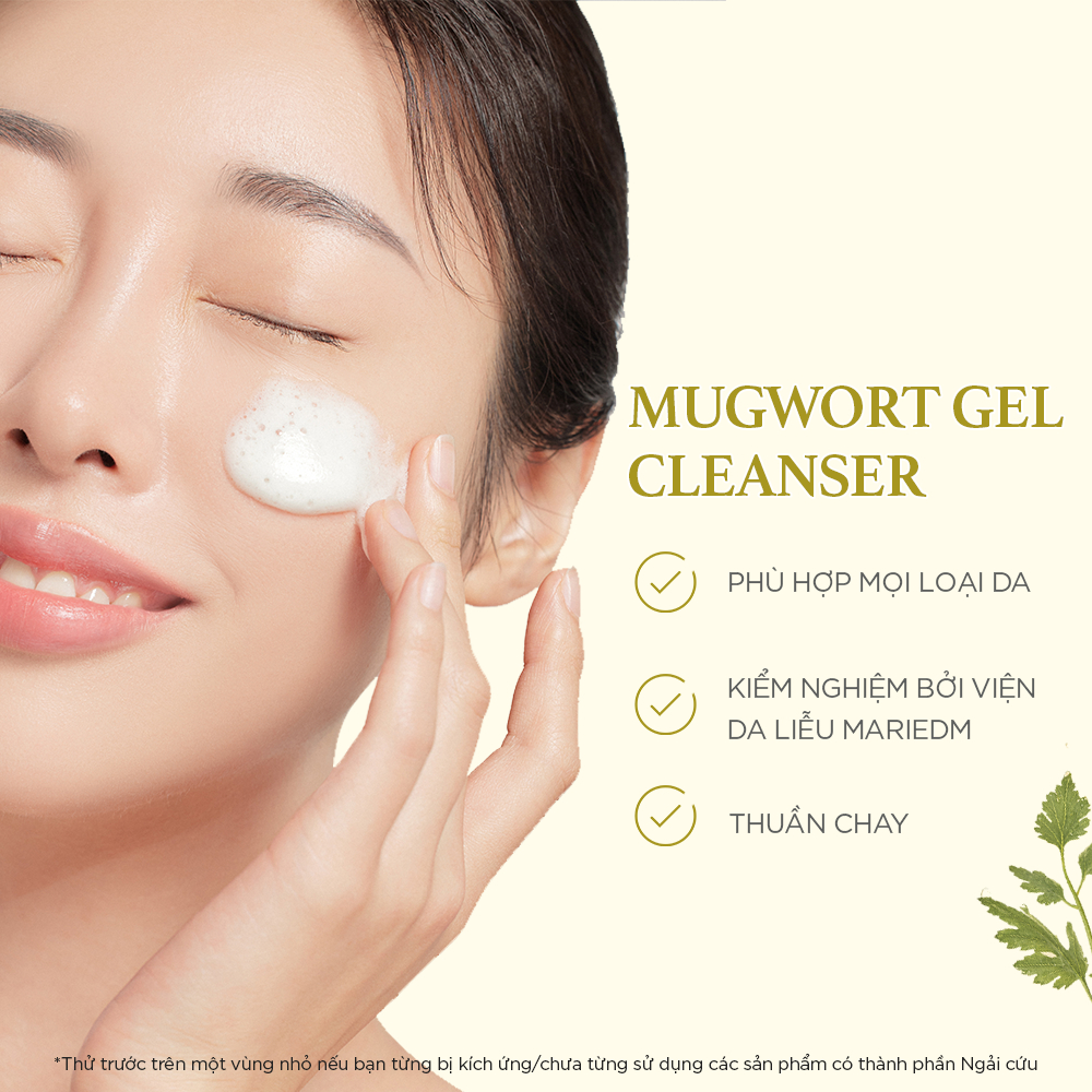 Ảnh Combo 2 Sữa rửa mặt sạch sâu, dịu nhẹ cho da dầu, da mụn, da nhạy cảm I'm from Mugwort Gel Cleanser 150ml 4