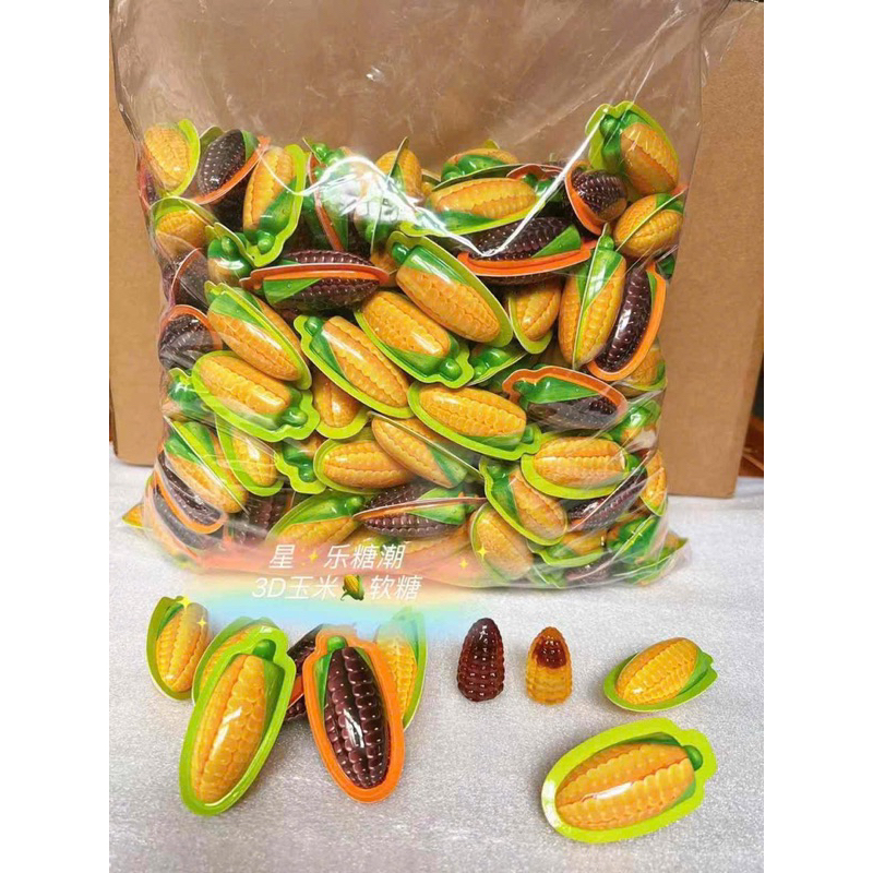 Sỉ 1kg kẹo ngô (bắp) dẻo 3D nhân chảy siêu hót