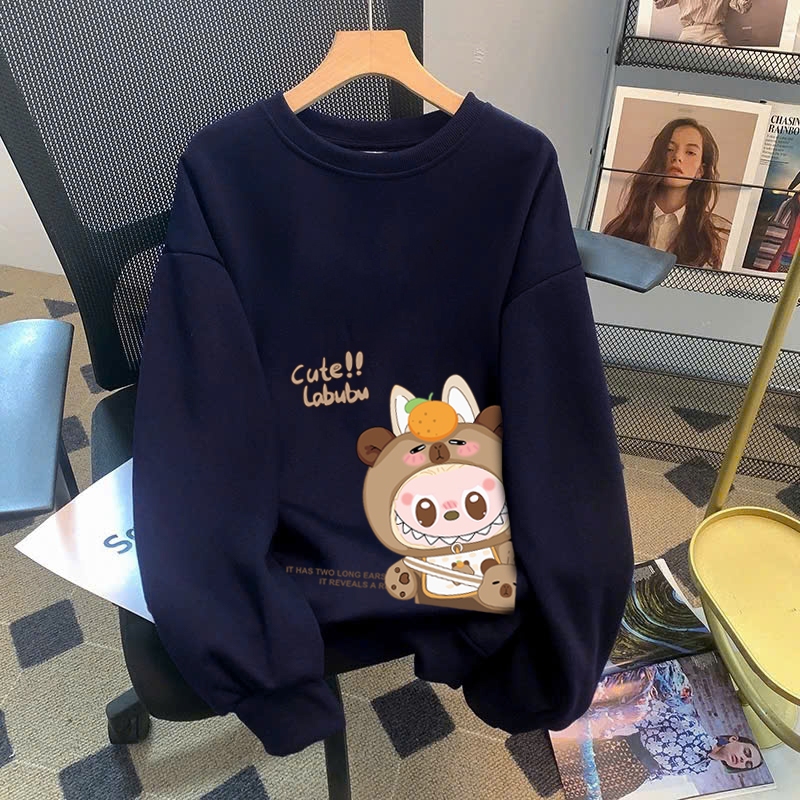Áo nỉ labubu cute cho bé gái size đại BEESHOP áo thu đông bé gái D25023
