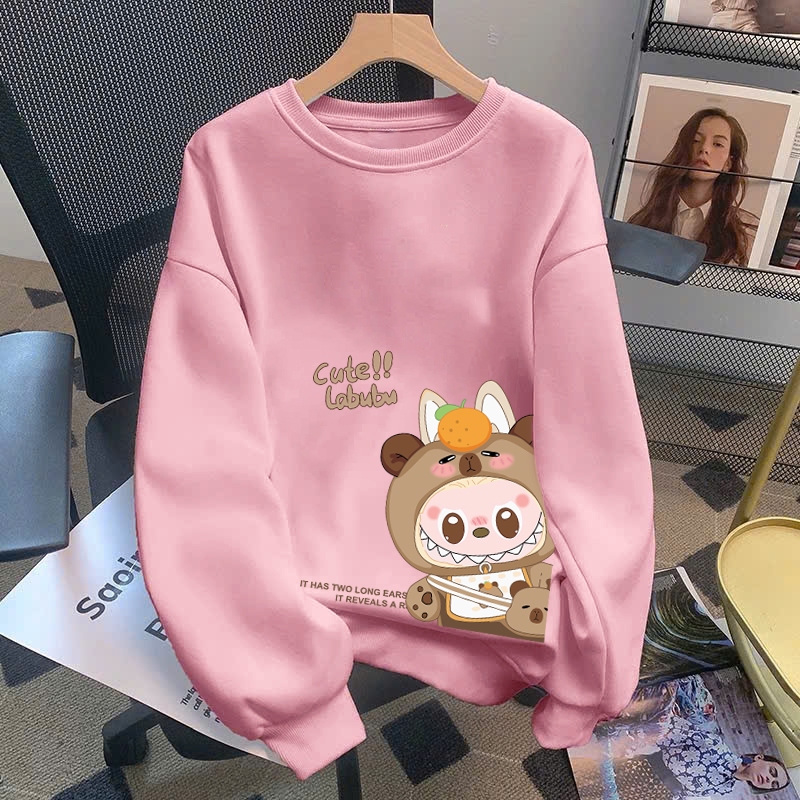 Áo nỉ labubu cute cho bé gái size đại BEESHOP áo thu đông bé gái D25023
