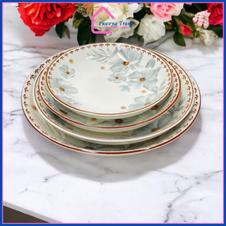 DĨA TRÒN ẢO HOA DỪA TRẮNG HOA VĂN 4D - SIZE 6,7,8,9 - Phương Trang