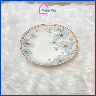 DĨA TRÒN ẢO HOA DỪA TRẮNG HOA VĂN 4D - SIZE 6,7,8,9 - Phương Trang