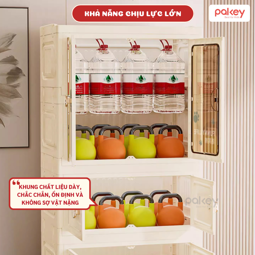 [Có Hỏa Tốc] Tủ Nhựa Gấp Gọn Có Ngăn Treo, Tủ Nhựa Đa Năng Mẫu Mới Cải Tiến Lắp Ráp Dễ Dàng, Dày Dặn Chắc Chắn