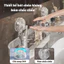 Giá Đựng Đồ Gắn Bồn Rửa Mặt Trong Suốt, Kệ Để Đồ Nhà Tắm Hút Chân Không Có Lỗ Thoát Nước Đa Năng