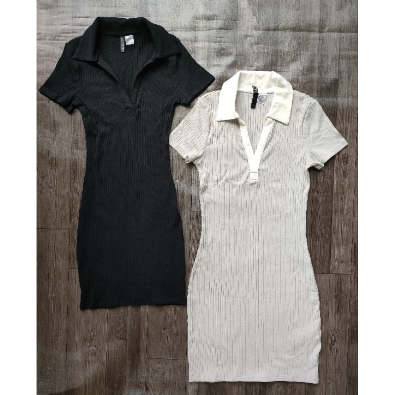 (BomoHouse) Đầm polo body thun tăm HM* Cambo dư xịn
