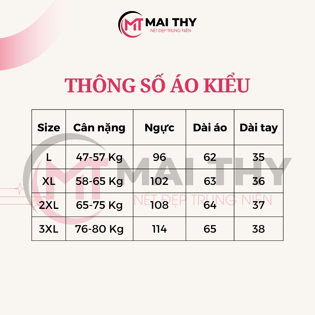 Ảnh Áo Thêu Trung Niên MAI THY 771, Mẫu Sơ Mi Nữ Form Rộng Cổ Tàu Thêu Hoa Mai Chất Voan Hàn | Thời Trang Trung Niên U50 1