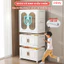 Tủ Quần Áo Ngăn Treo RỘNG 65CM Gấp Gọn Tiện Lợi, Tủ Nhựa Dày Dặn Có Bánh Xe 360 Độ Di Chuyển Dễ Dàng - HC10