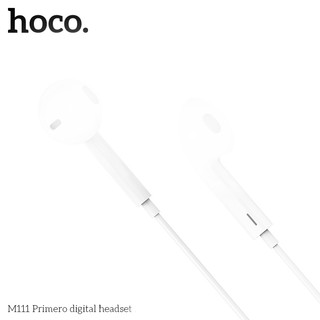 Tai nghe có dây chân LN Hoco M111 / M111 Max cho Táo 14 Seri trở xuống, Không cần bật Bluetooth, Hỗ trợ đàm thoại (Trắng