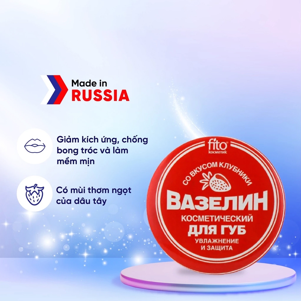 Dưỡng Môi Vaseline Fito Hộp Thiếc Nội Địa Nga 10g Giúp Dưỡng Hồng Môi Tự Nhiên Và Giảm Thâm Hiệu Quả