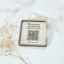 Bảng QR code quét thanh toán ngân hàng bằng gỗ để bàn hoặc dán tường kích thước 10x10cm (Gửi mã cho shop và đặt hàng)