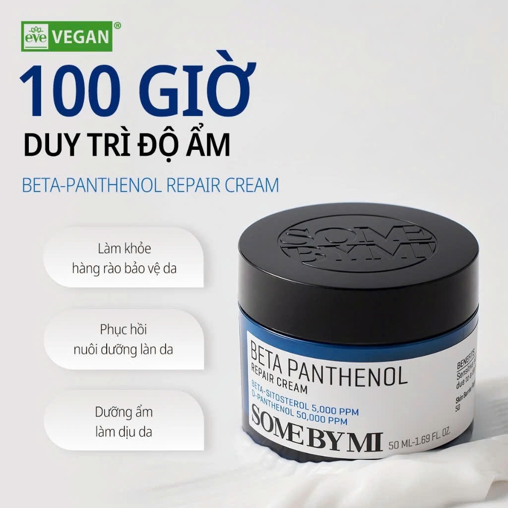 Ảnh Kem dưỡng Some By Mi Beta Panthenol Repair Cream D-Panthenol 5% 50ml phục hồi da 3