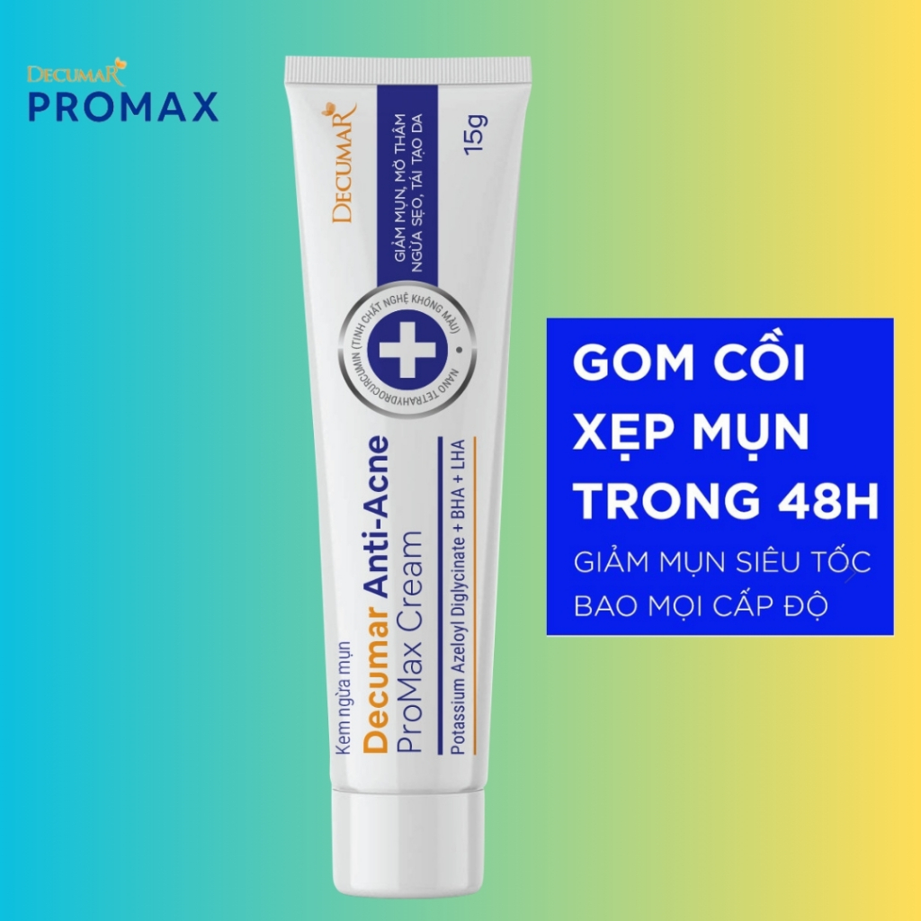Kem mụn Decumar Promax giảm mụn sưng thâm hiệu quả túp 15 Gr | Shopee ...