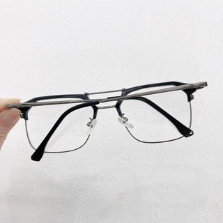 Gọng Kính Cận - Gọng Kim Loại Mắt Vuông Chống Ánh Sáng Xanh, Chống UV400 Ms 9303