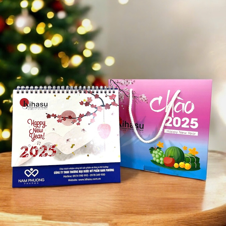Ảnh Lịch Để Bàn Kihasu 2025 Thiết Kế Sang Trọng, Lịch Sự, Nhỏ Gọn Để Bàn Học, Bàn Làm Việc 1