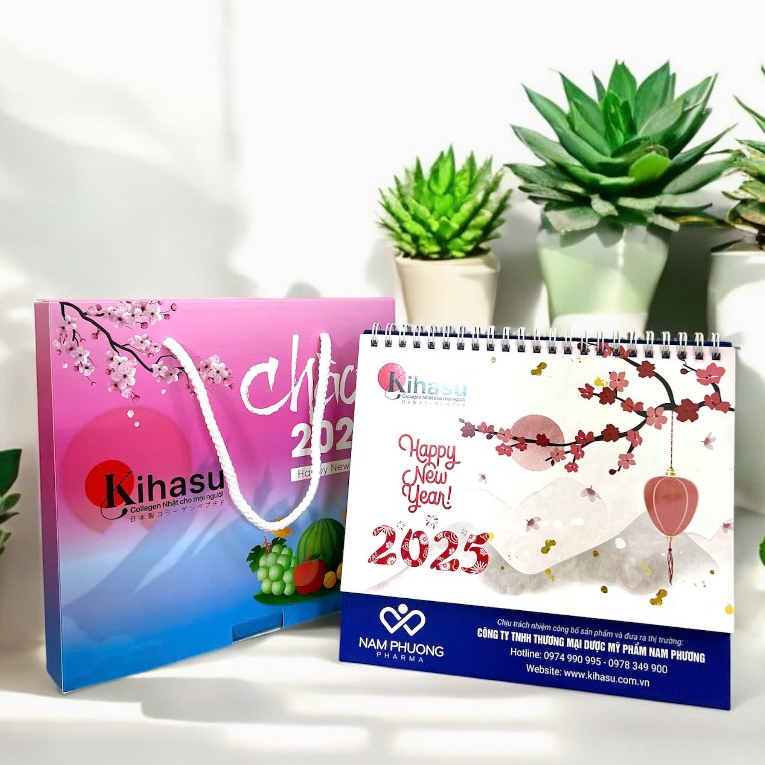 Ảnh Lịch Để Bàn Kihasu 2025 Thiết Kế Sang Trọng, Lịch Sự, Nhỏ Gọn Để Bàn Học, Bàn Làm Việc 4