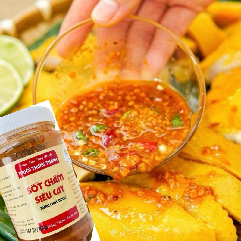 [Siêu cay-cay vừa] Sốt Muối Thắng Thành Food,Sốt Muối Tây Ninh,muối chú hải chua cay hũ 500g