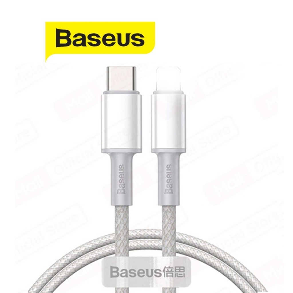Ảnh Cáp Sạc nhanh,Độ bền cao TypeC to IP PD20W 3.0A Baseus High Density dùng cho 6/7/8/10/11/12/13/14 dài 1M/2M 3