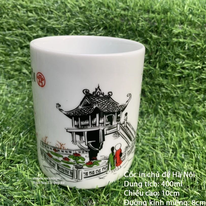Ly sứ Cốc sứ uống nước 400ml hàng chất lượng cao in hình đẹp ý nghĩa