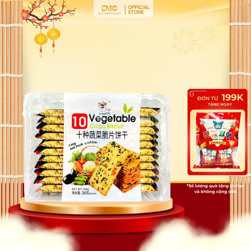 Bánh Quy Rau Củ 10 vị DMC Gói 288gram | Shopee Việt Nam