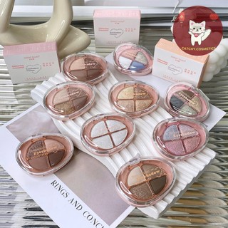 [GOGO TALES] Bảng Phấn Mắt GOGO TALES 4 Ô Nhũ Lì, Quả Trứng Mini Bỏ Túi, Glittering Colorful (GT733)