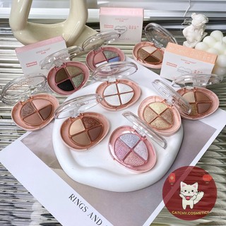 [GOGO TALES] Bảng Phấn Mắt GOGO TALES 4 Ô Nhũ Lì, Quả Trứng Mini Bỏ Túi, Glittering Colorful (GT733)