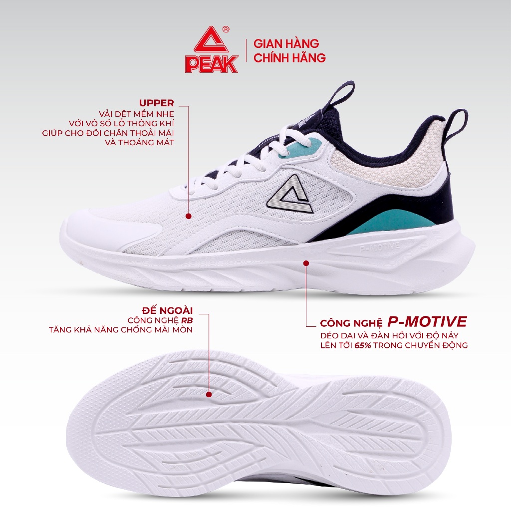 Ảnh Giày chạy bộ nam nữ PEAK Running Công nghệ P-Motive Phản hồi chuyển động E243287H E243288H 2