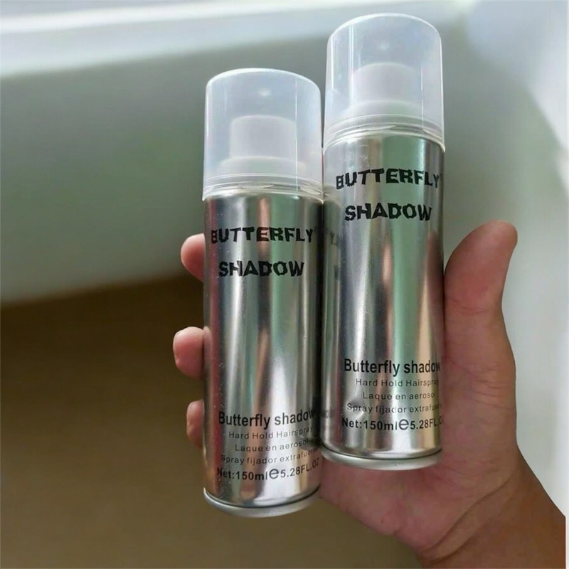 Keo xịt tóc vỏ bạc Butterfly Shadow, giữ nếp tóc lâu, mùi hương dễ chịu.