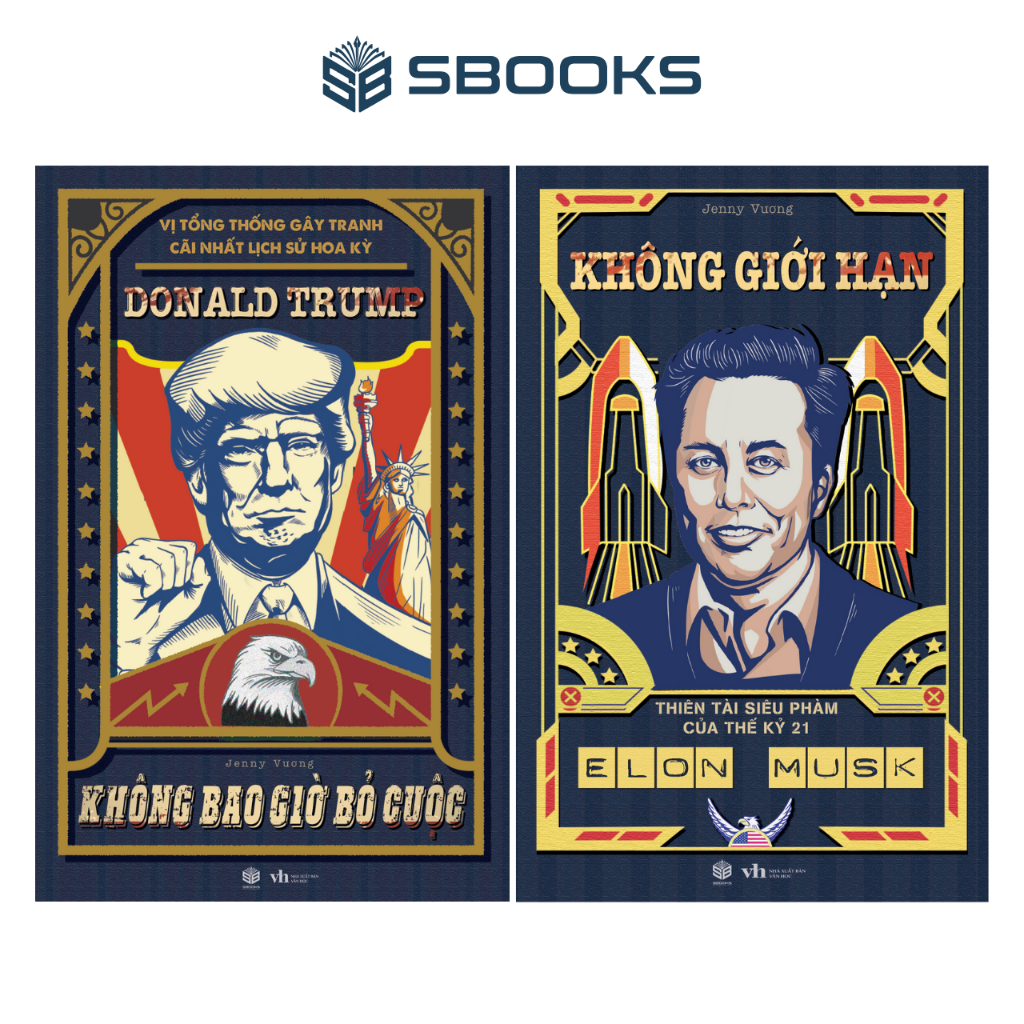 Sách Combo 2 Cuốn : Không Bao Giờ Bỏ Cuộc + Không Giới Hạn - SBOOKS