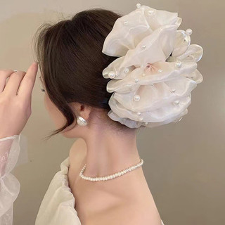Kẹp Tóc Nơ Tiểu Thư To Đính Ngọc Sang Trọng Thời Trang Hàn Quốc Trendy