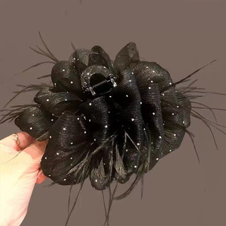 Kẹp Tóc Nơ Tiểu Thư To Đính Ngọc Sang Trọng Thời Trang Hàn Quốc Trendy